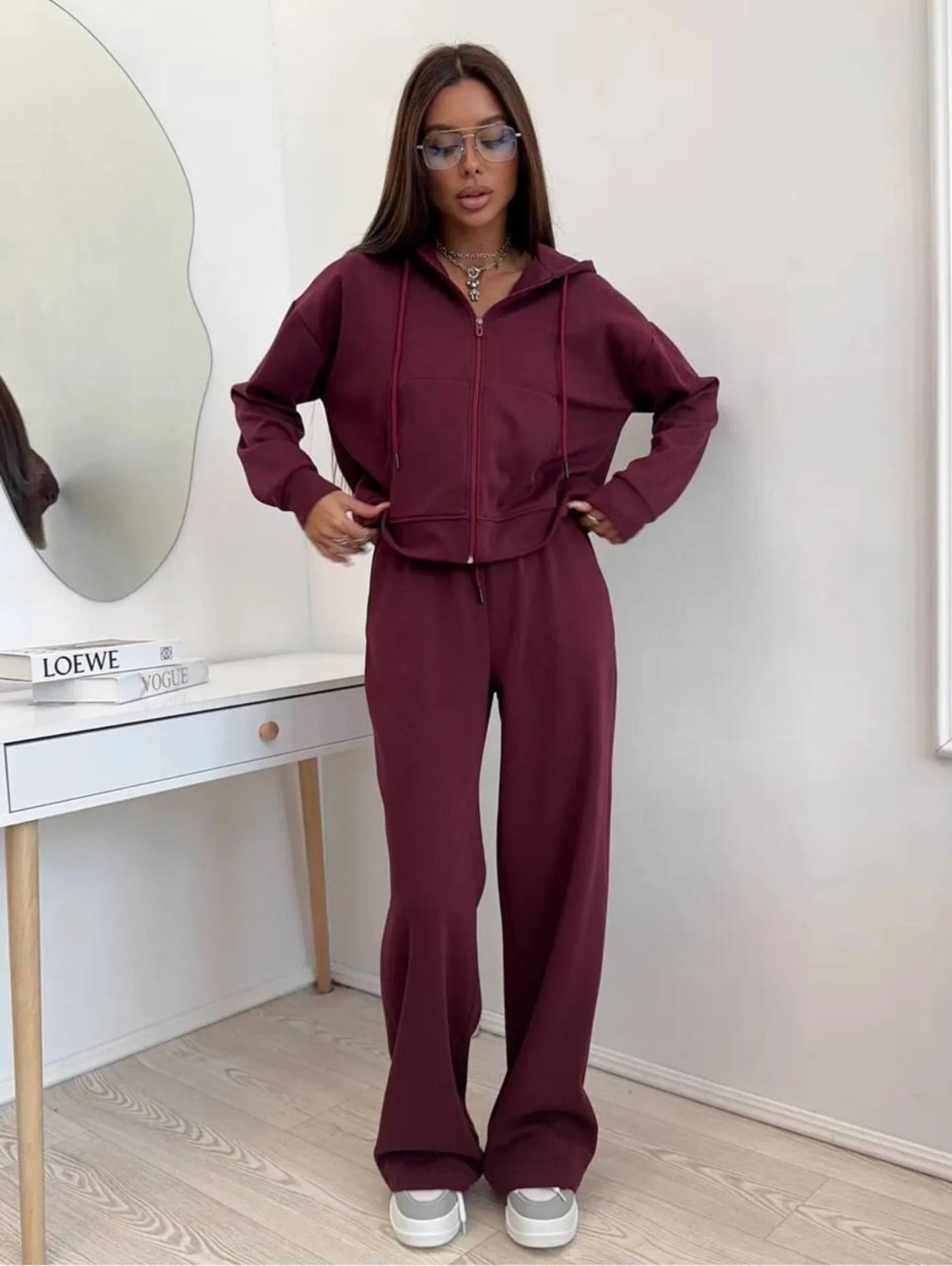 Women's Baggy Top And Bottoms Tracksuit