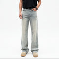 Men's Premium Denim Baggy Fit Washed Jeans