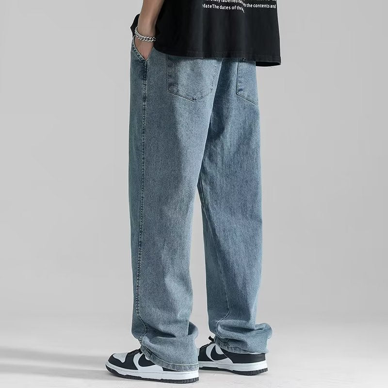 Men's Straight Leg Loose Fit Jeans