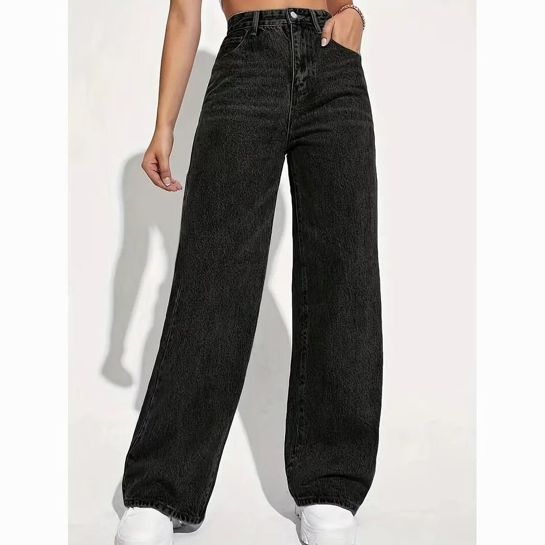 womens wide leg baggy jeans