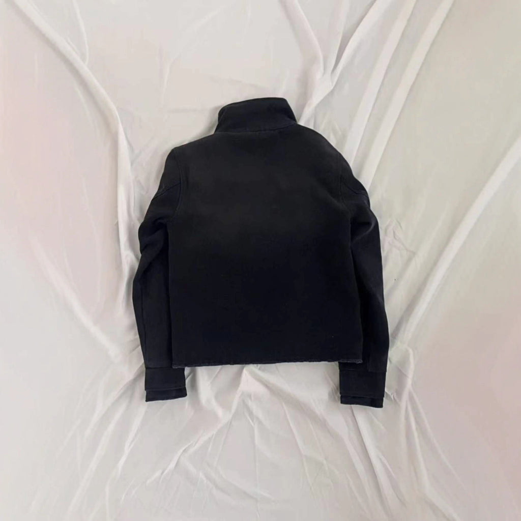 Women's custom heavyweight washed denim jacket