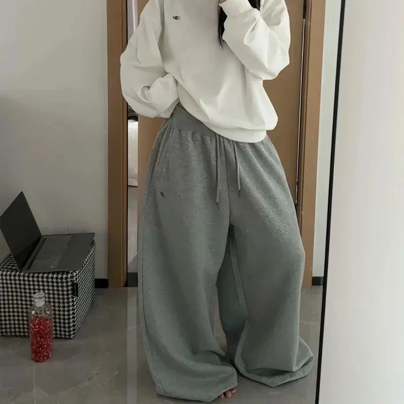 Baggy Oversized Womens Black Sweatpants