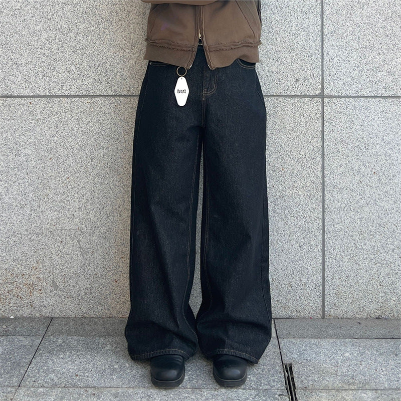 Men's Loose Wide Leg Denim Pants