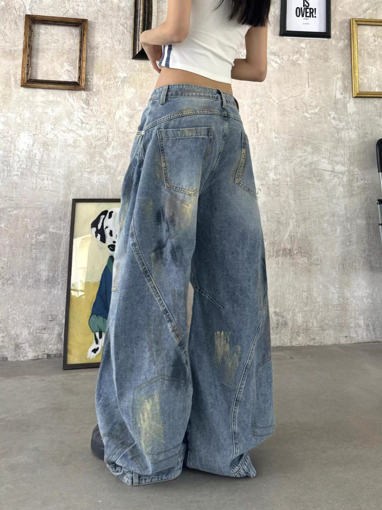Vintage distressed jeans