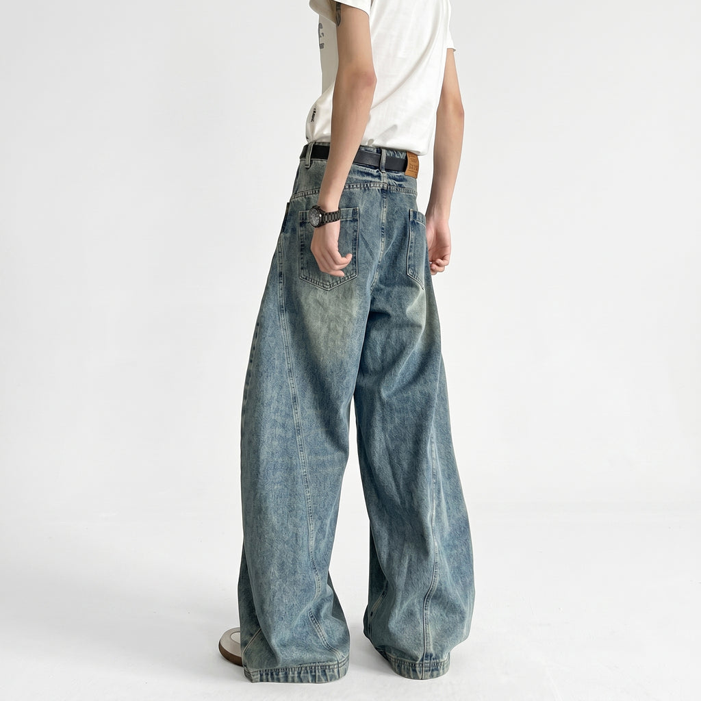 Men's Wide-Leg Baggy Jeans