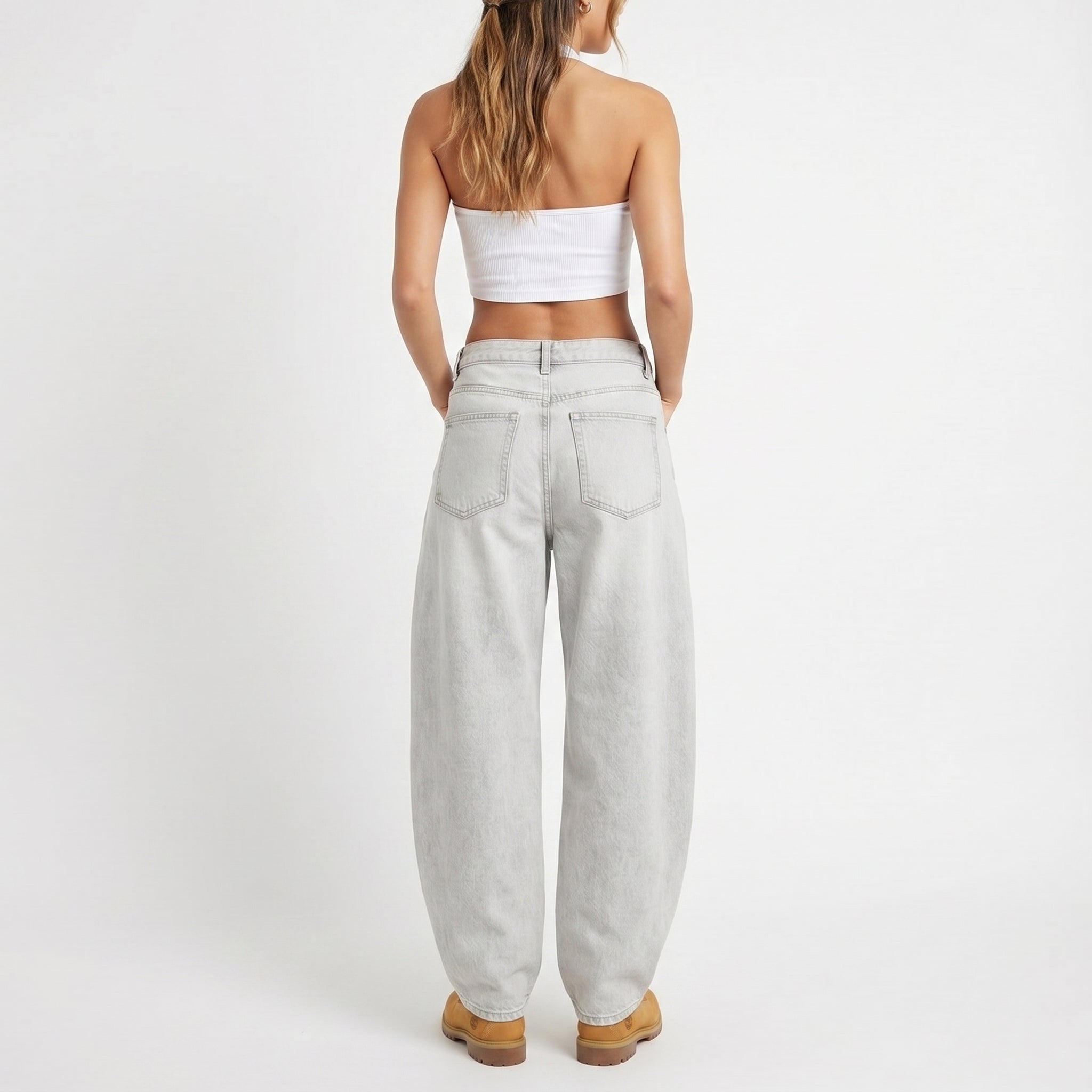 Women's Vintage Wash Straight Leg Jeans