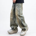 Graffiti Wide-Leg Denim