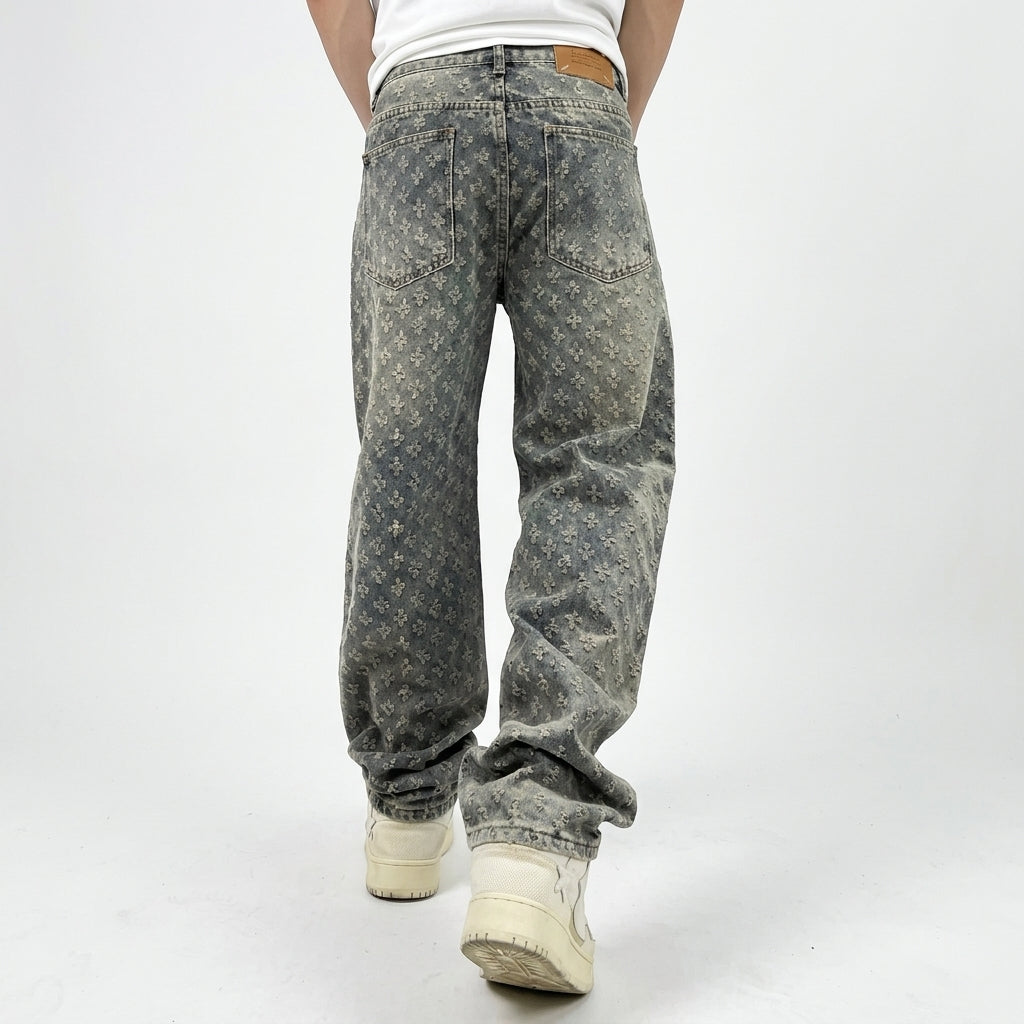 Men's Vintage Distressed Jeans