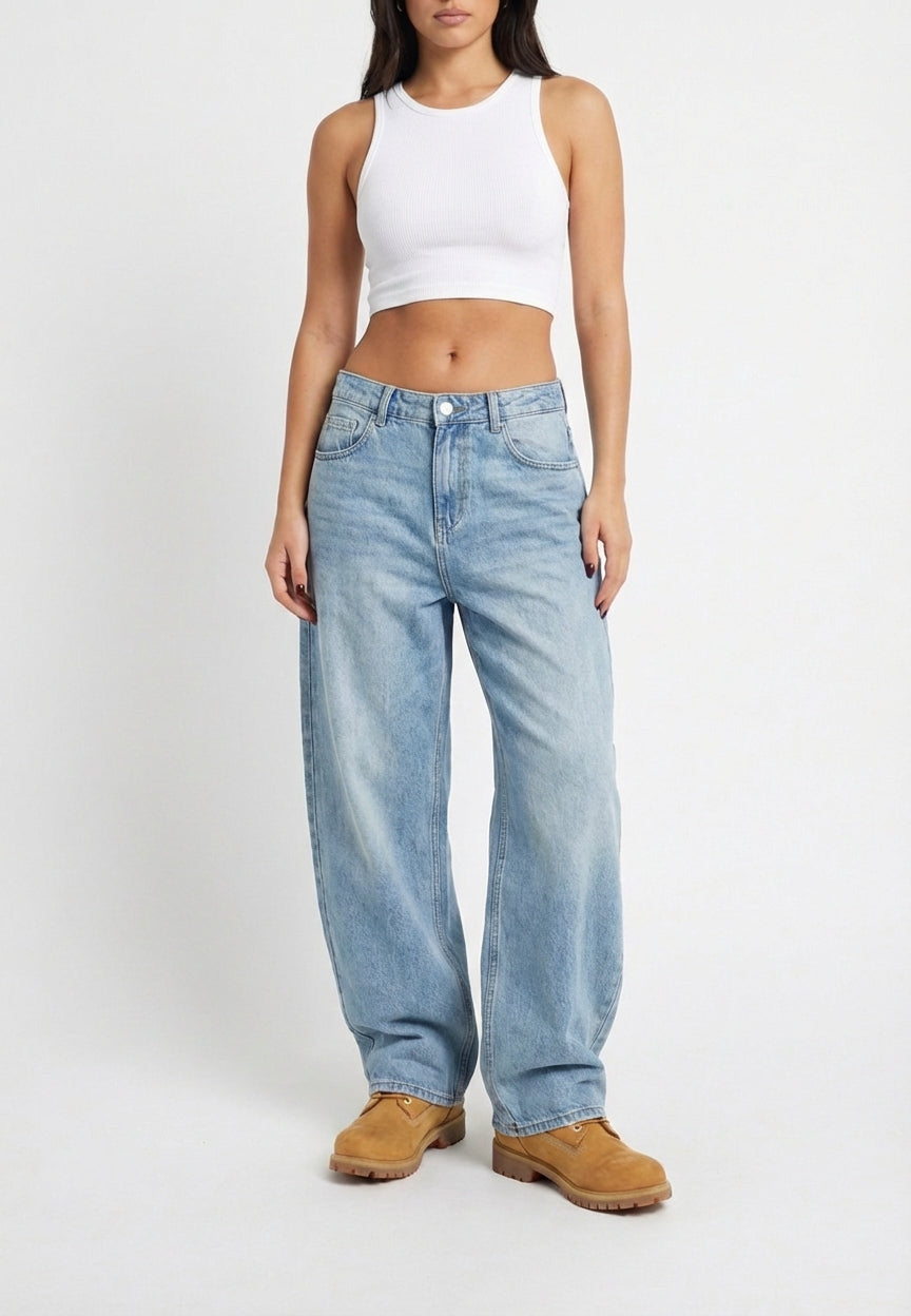 Women's Baggy Straight Leg Jeans