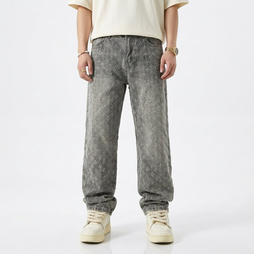 Men's Vintage Distressed Jeans