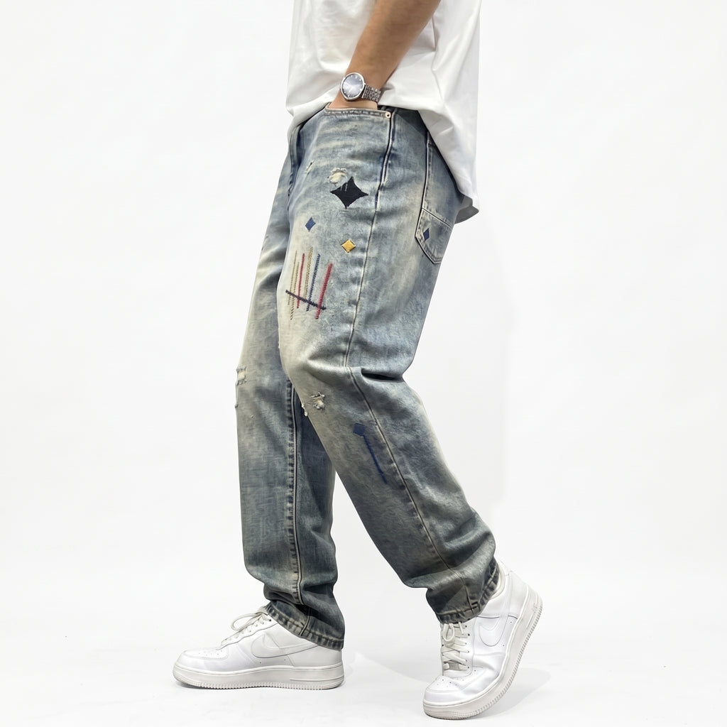 Men's Retro Denim Jeans