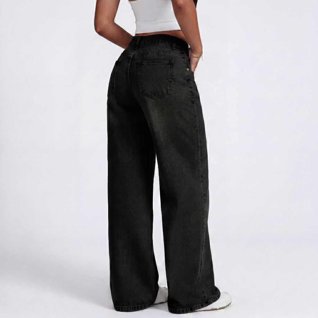 Women's High Rise Straight Denim Jeans