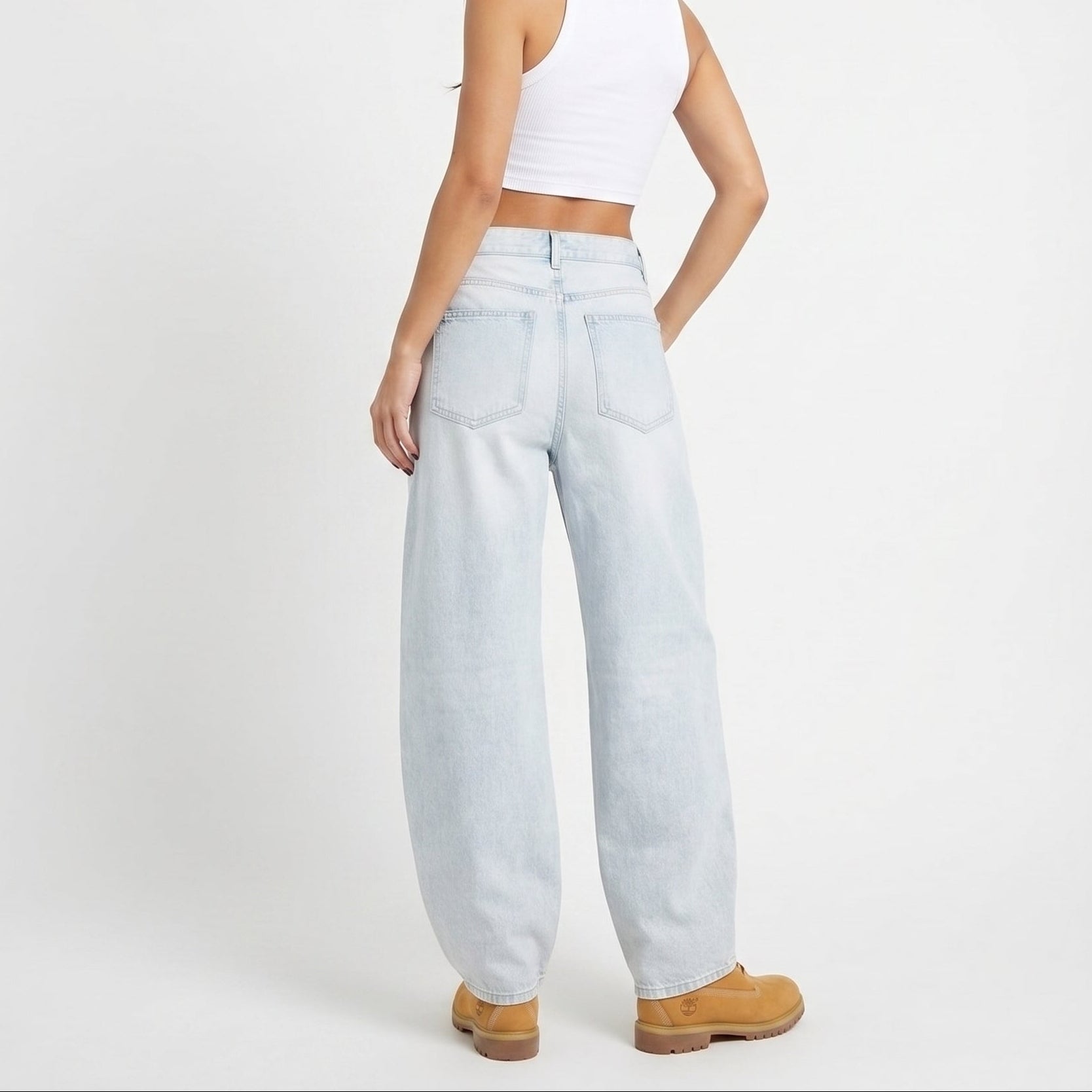 Women's Vintage Wash Straight Leg Jeans