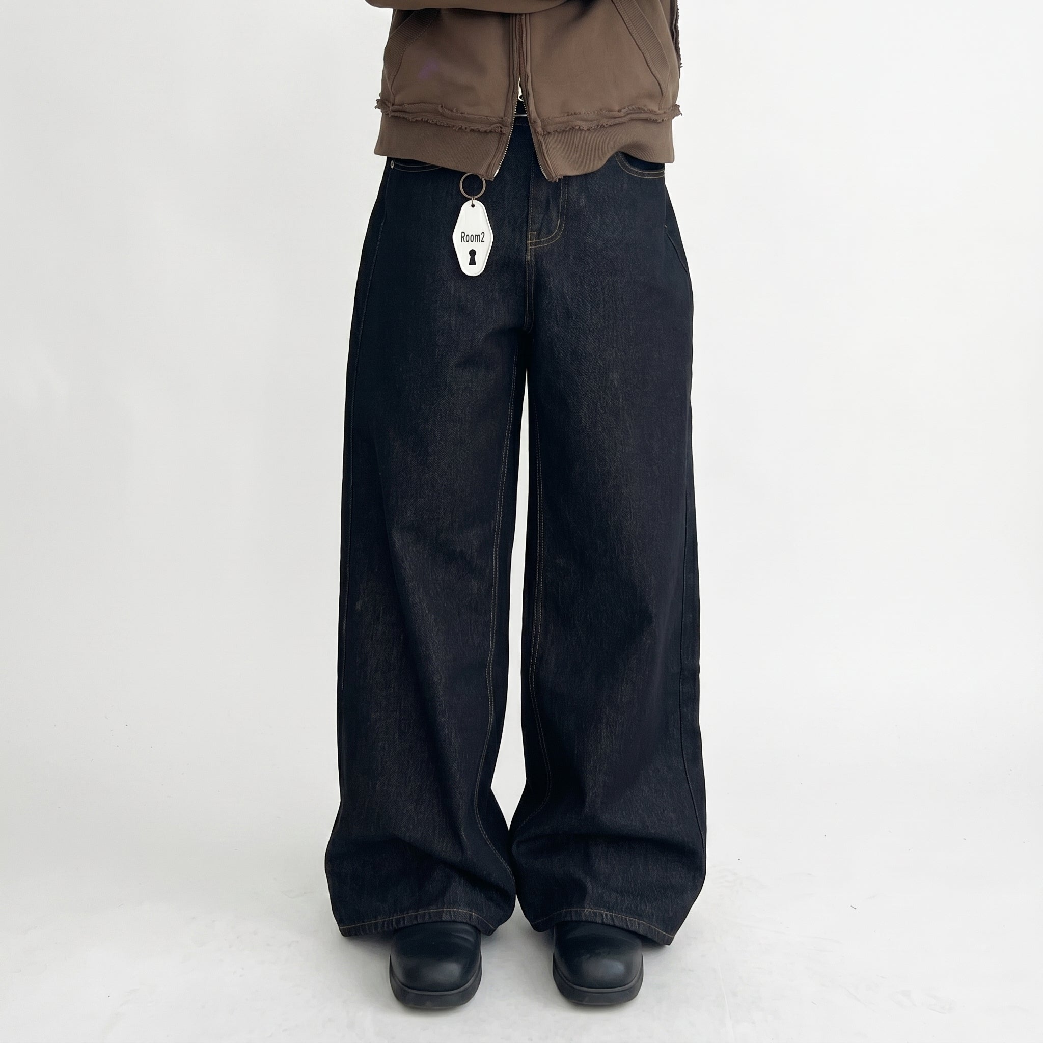 Men's Loose Wide Leg Denim Jeans