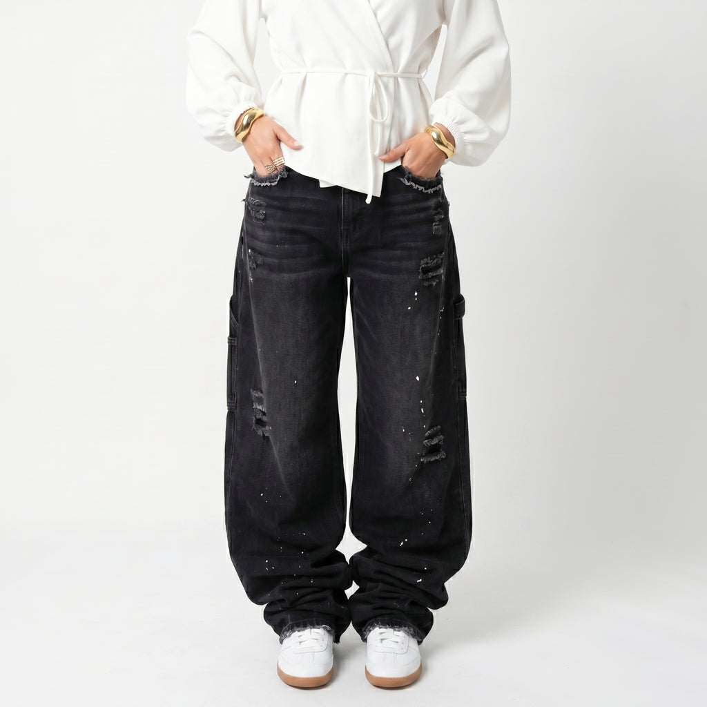 Women's Limited Edition Baggy Distressed Jeans