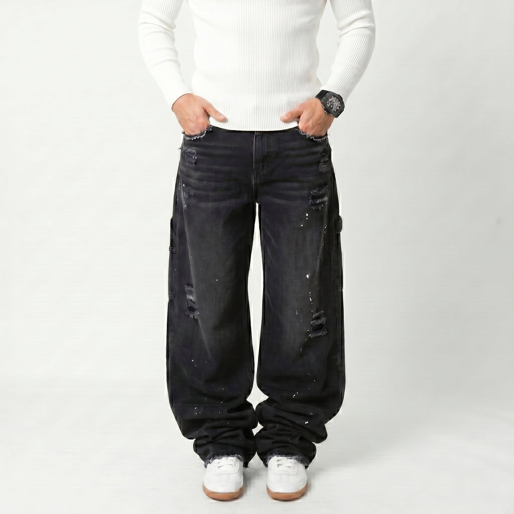 Men's Limited Edition Baggy Distressed Jeans
